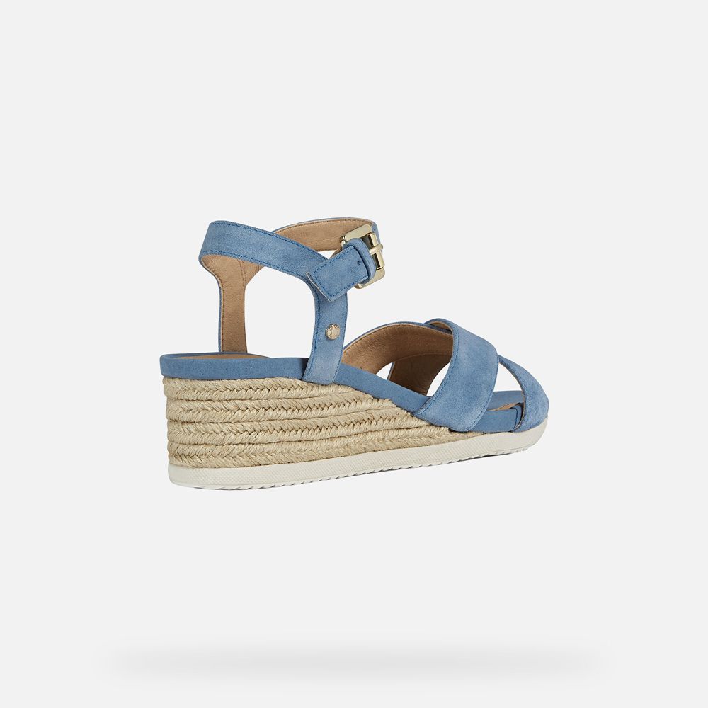 Geox Sandals Blue Ischia - Geox Womens Shoes - HLKWQE579